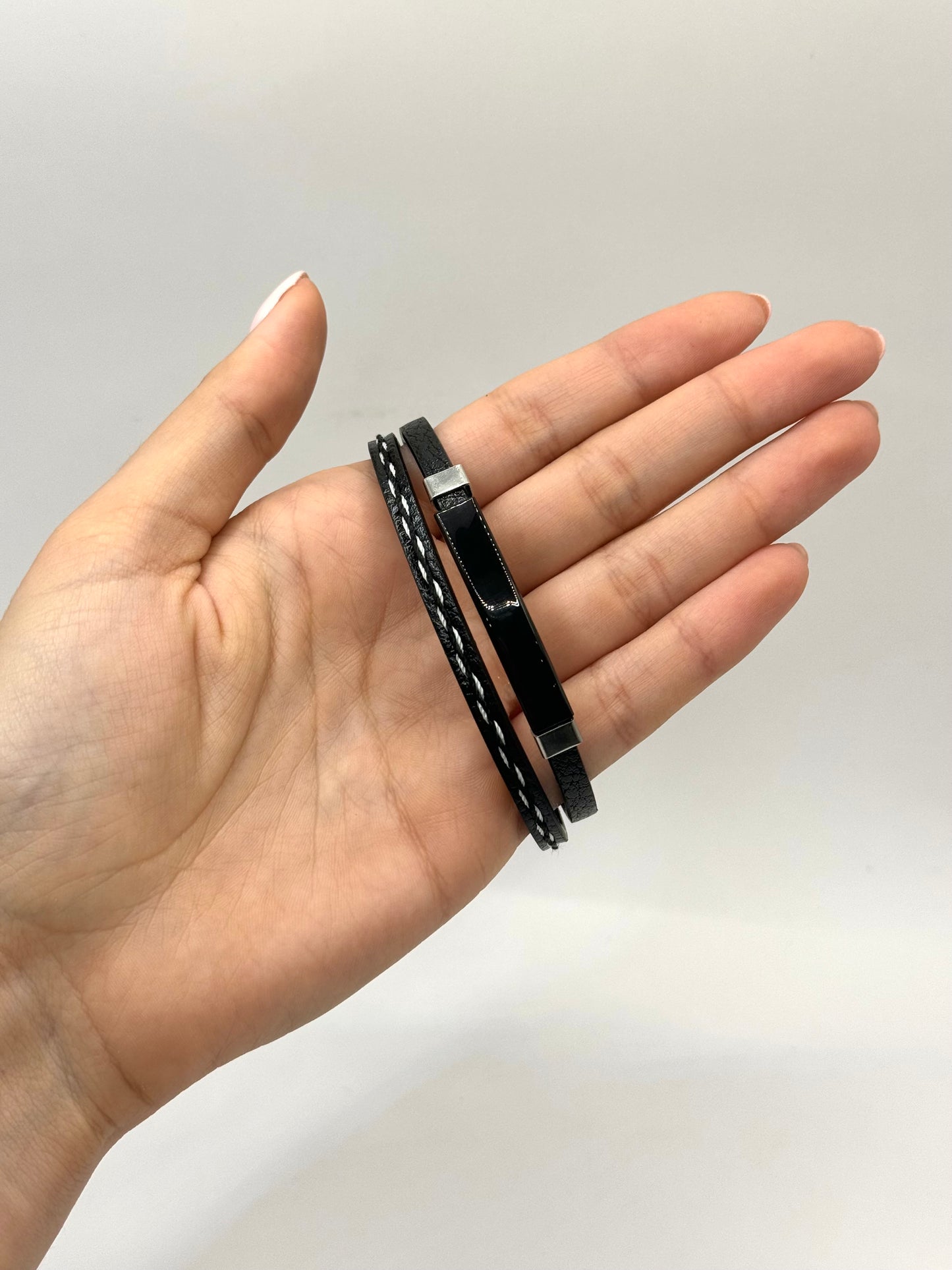 PULSERA DOBLE CON PLACA