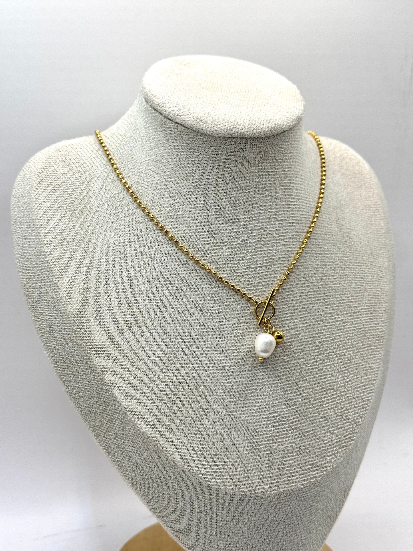 COLLAR BALINES CON DIJE PERLA