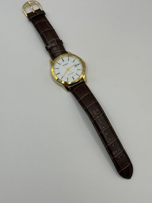 RELOJ CASIO PIEL REDONDO FECHADOR