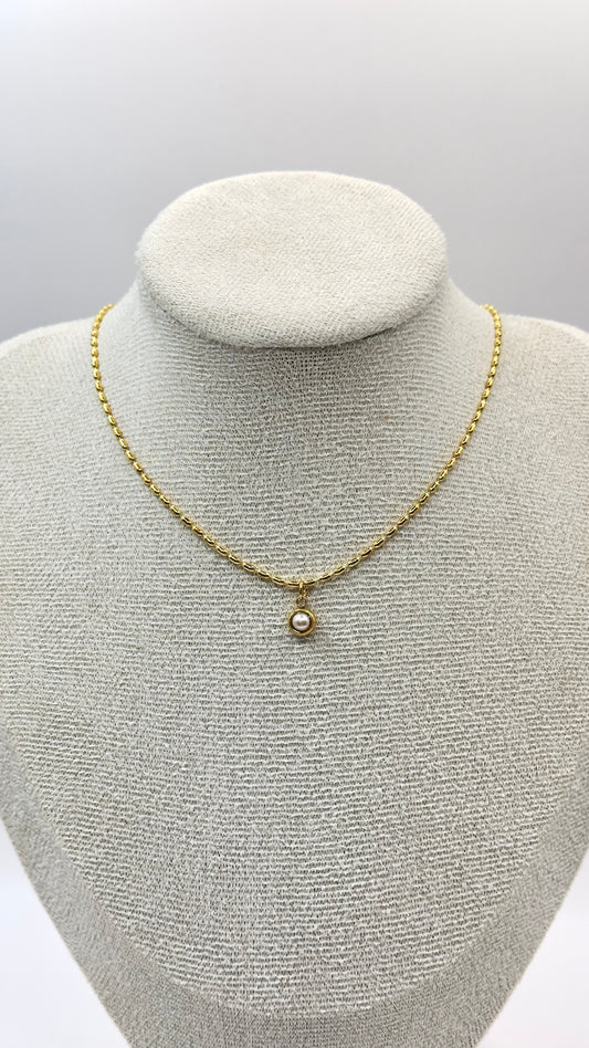COLLAR DIJE PERLA MINI