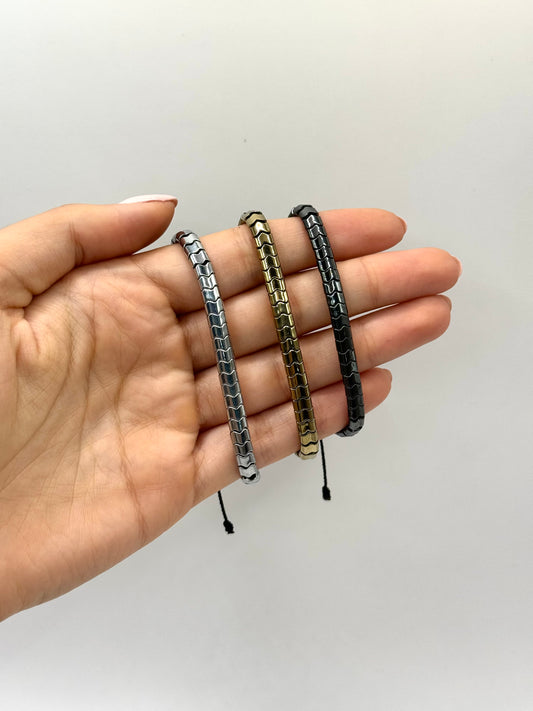 PULSERA HEMATITA DELGADA