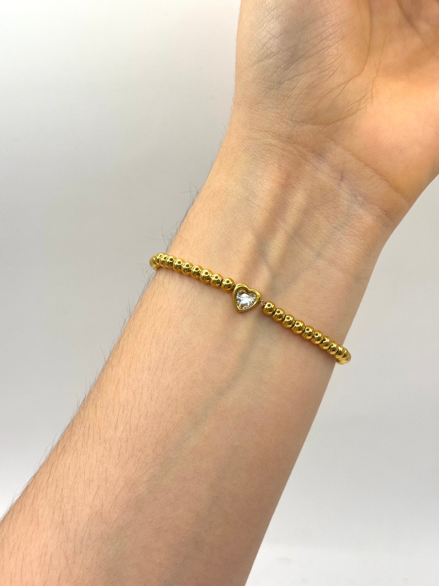 PULSERA BALINES DIJE CORAZÓN