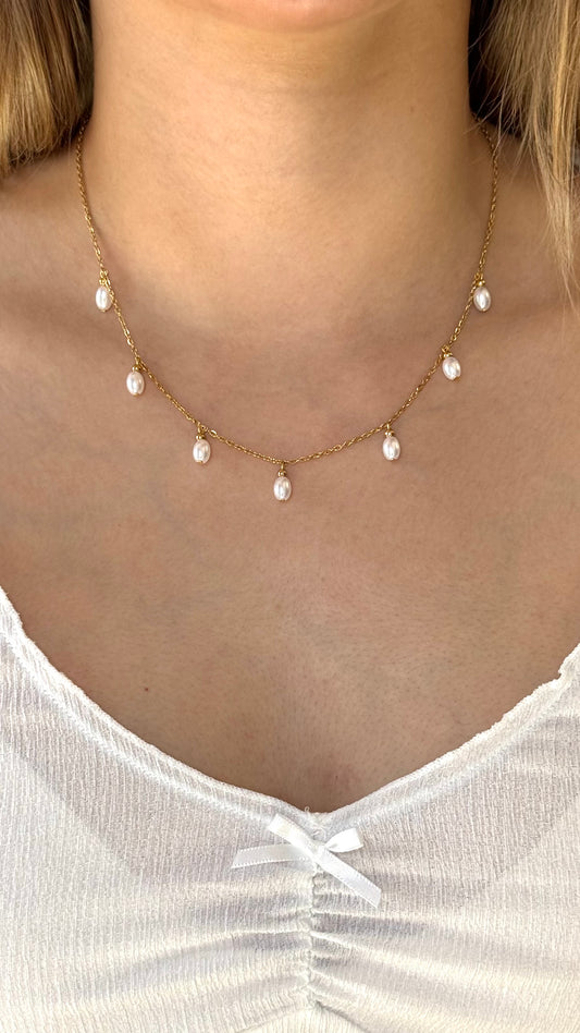COLLAR PERLAS COLGANTES