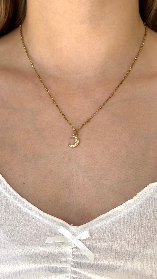 COLLAR LUNA BRILLOS