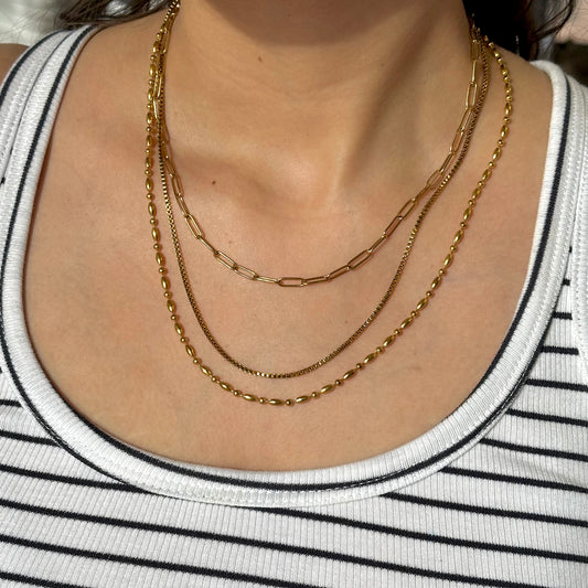 COLLAR TRES CADENAS