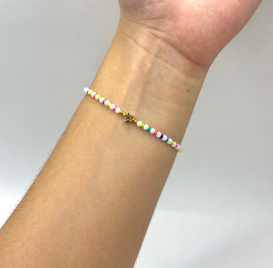 PULSERA CHAQUIRA COLORES + ESTRELLA