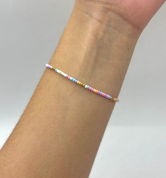 PULSERA COLORES PASTELES
