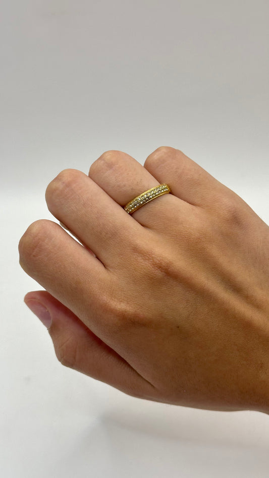ANILLO TIPO ARGOLLA + BRILLOS
