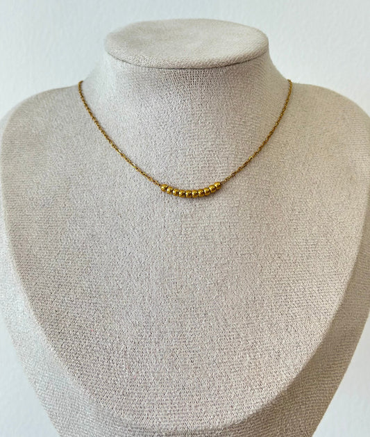 COLLAR BOLITAS ACERO