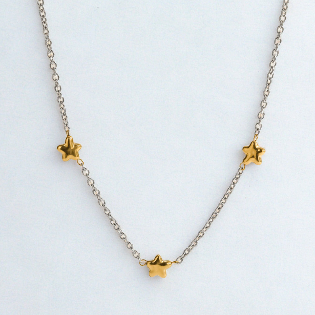 COLLAR ESTRELLAS BICOLOR
