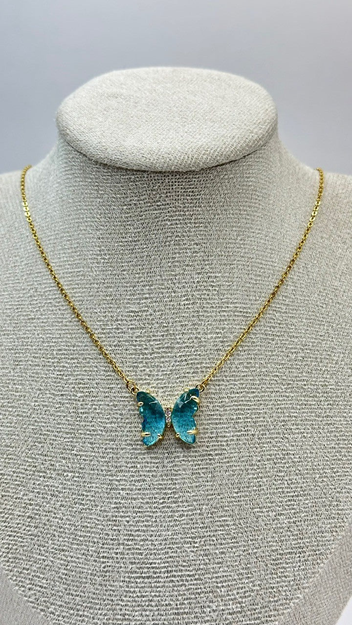 COLLAR MARIPOSA AZUL